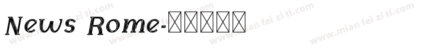 News Rome字体转换